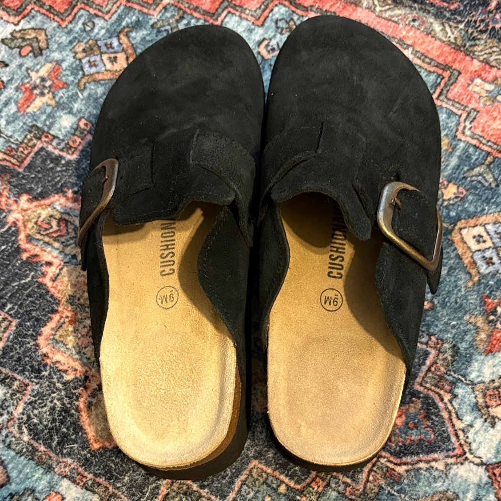 Cushionaire Granola 2 Suede Platform Clog Size 9 - Picture 3 of 11